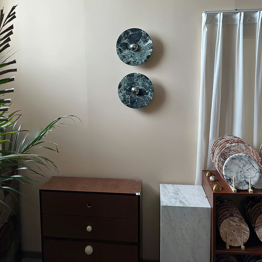 Verde Alpi Marble Sconce