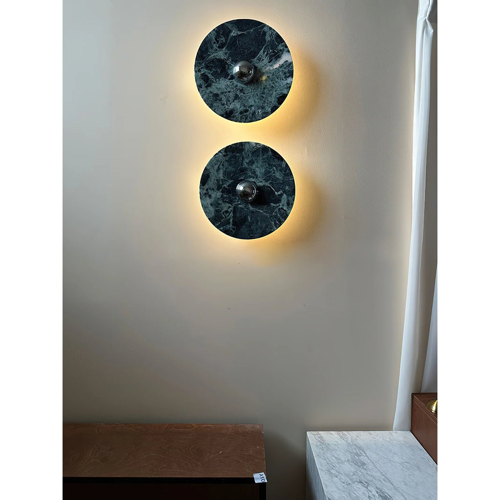 Verde Alpi Marble Sconce