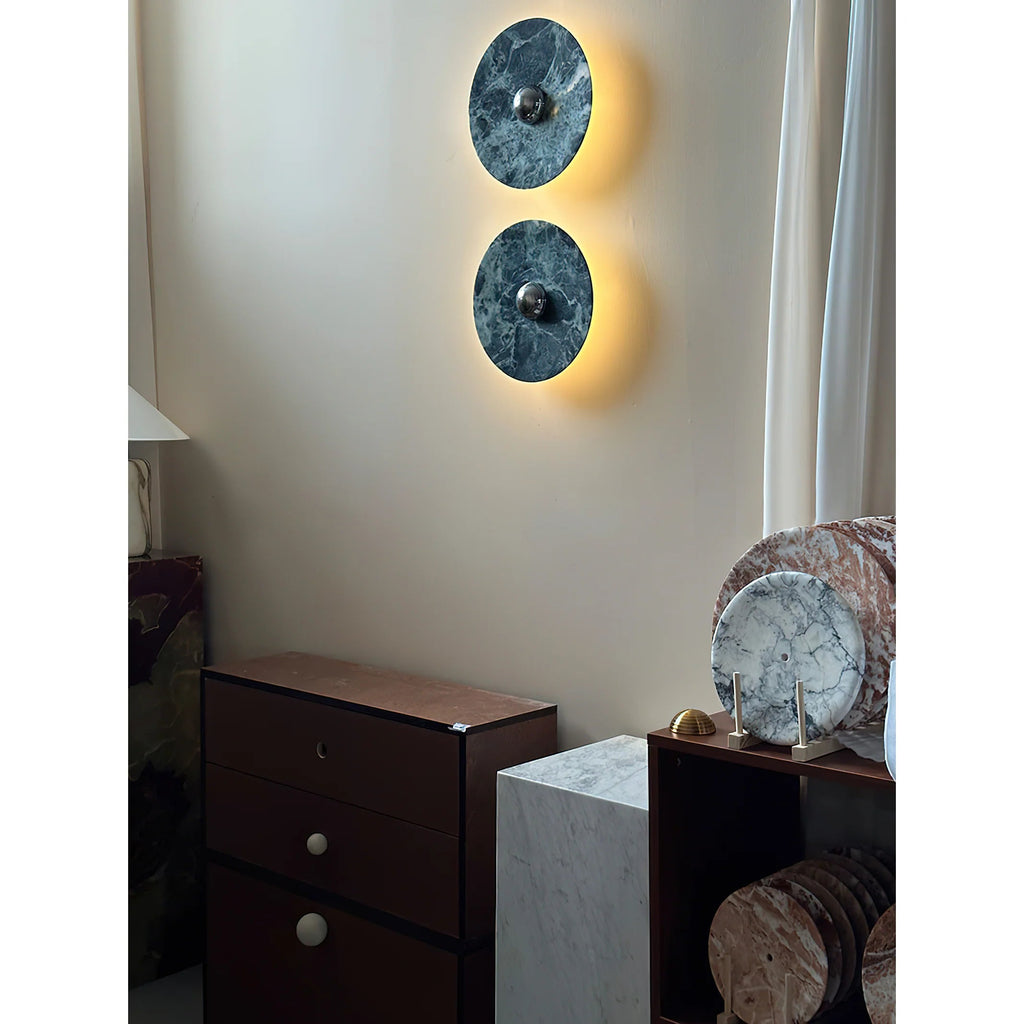 Verde Alpi Marble Sconce