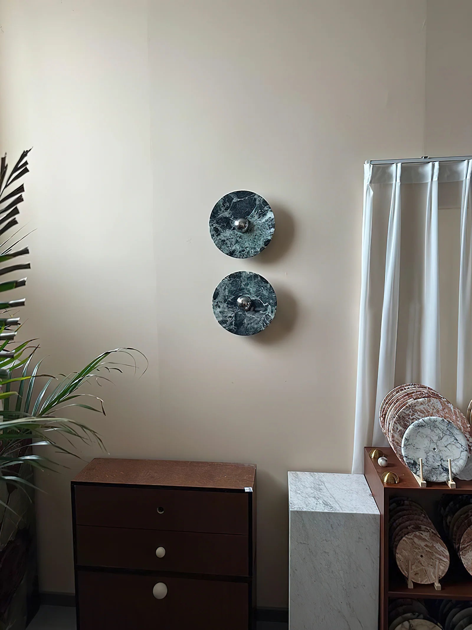 Verde Alpi Marble Sconce