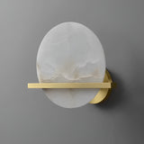 Vicky Alabaster Wall Sconce Round
