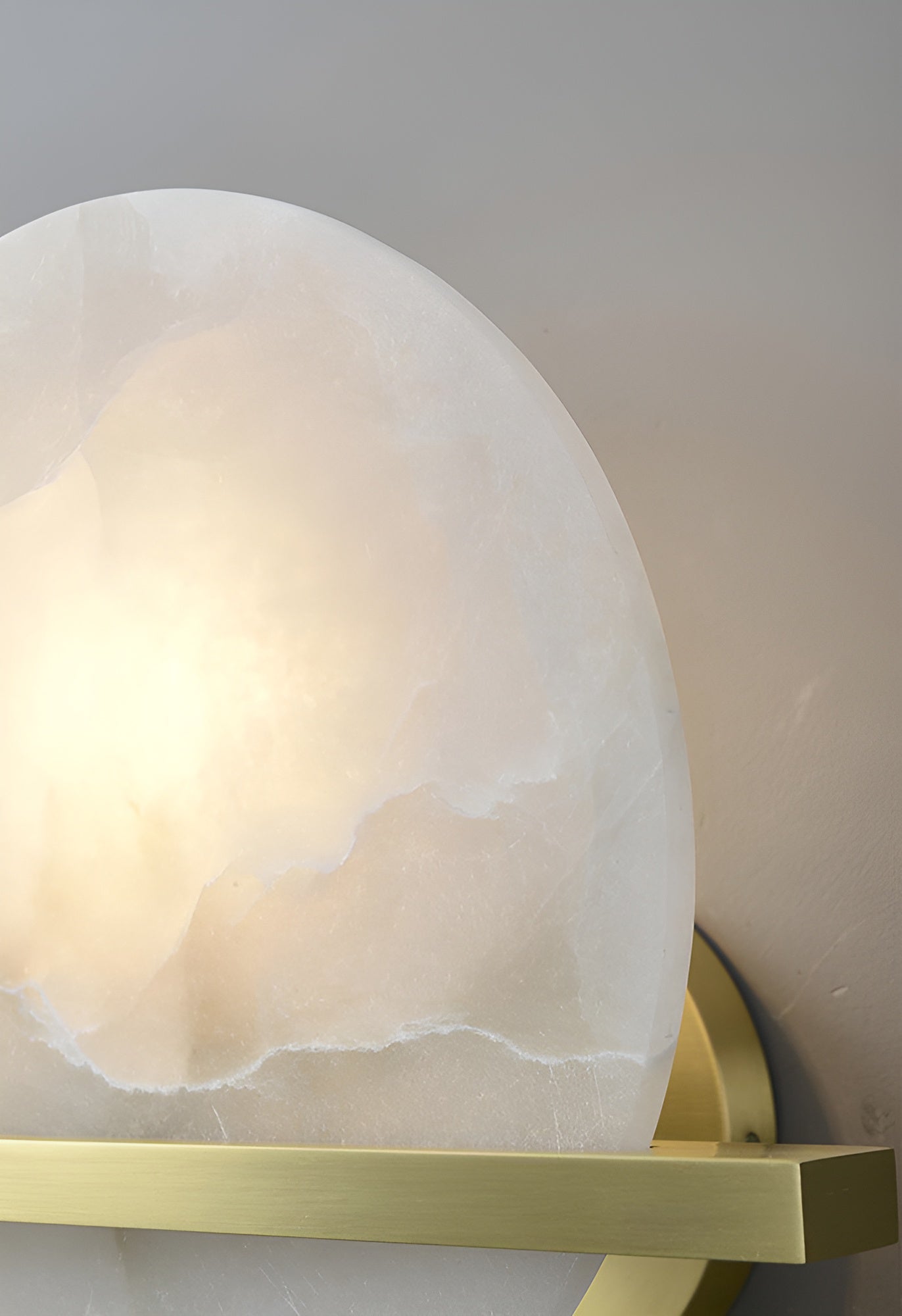 Vicky Alabaster Wall Sconce Round
