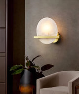 Vicky Alabaster Wall Sconce Round
