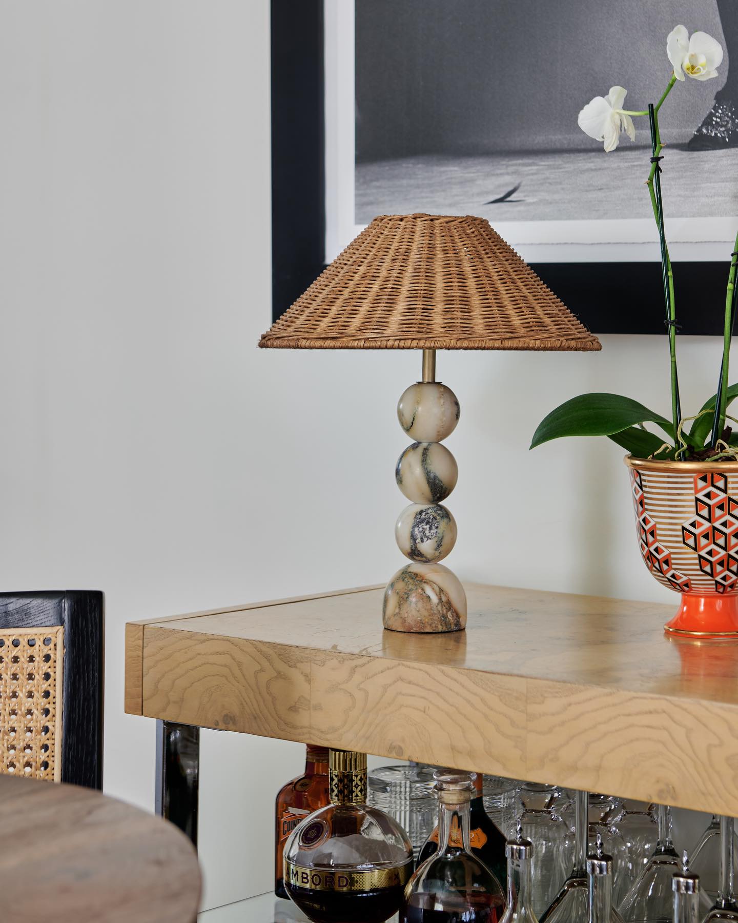 Viola Marble Table Lamp