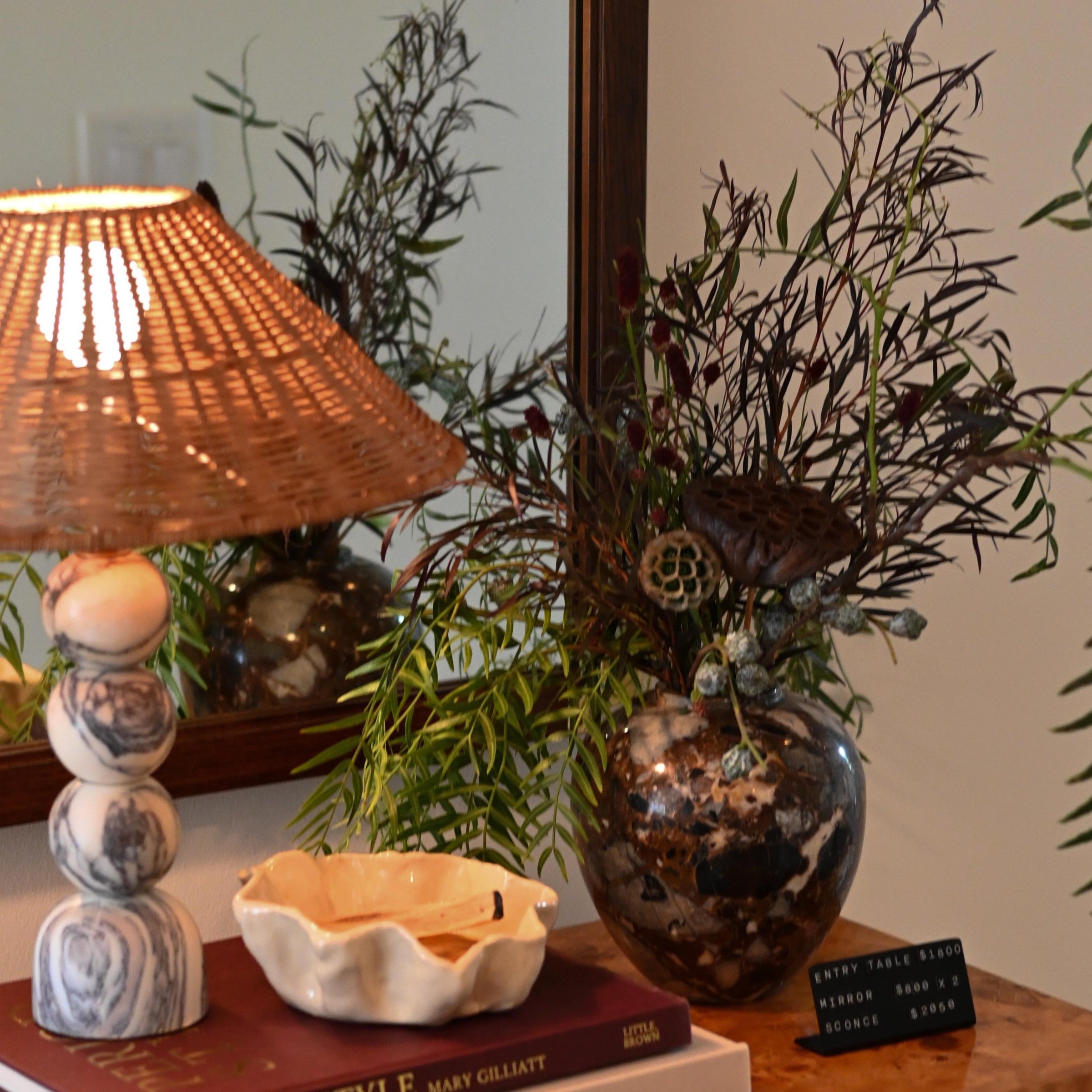 Viola Marble Table Lamp