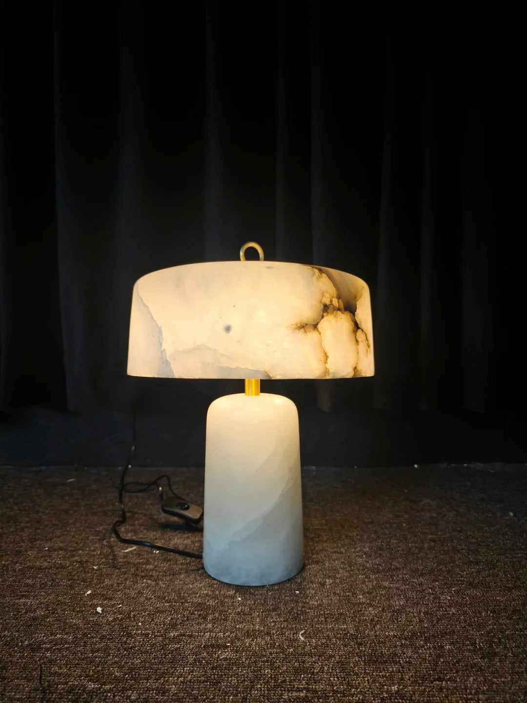 Warf Alabaster Table Lamp