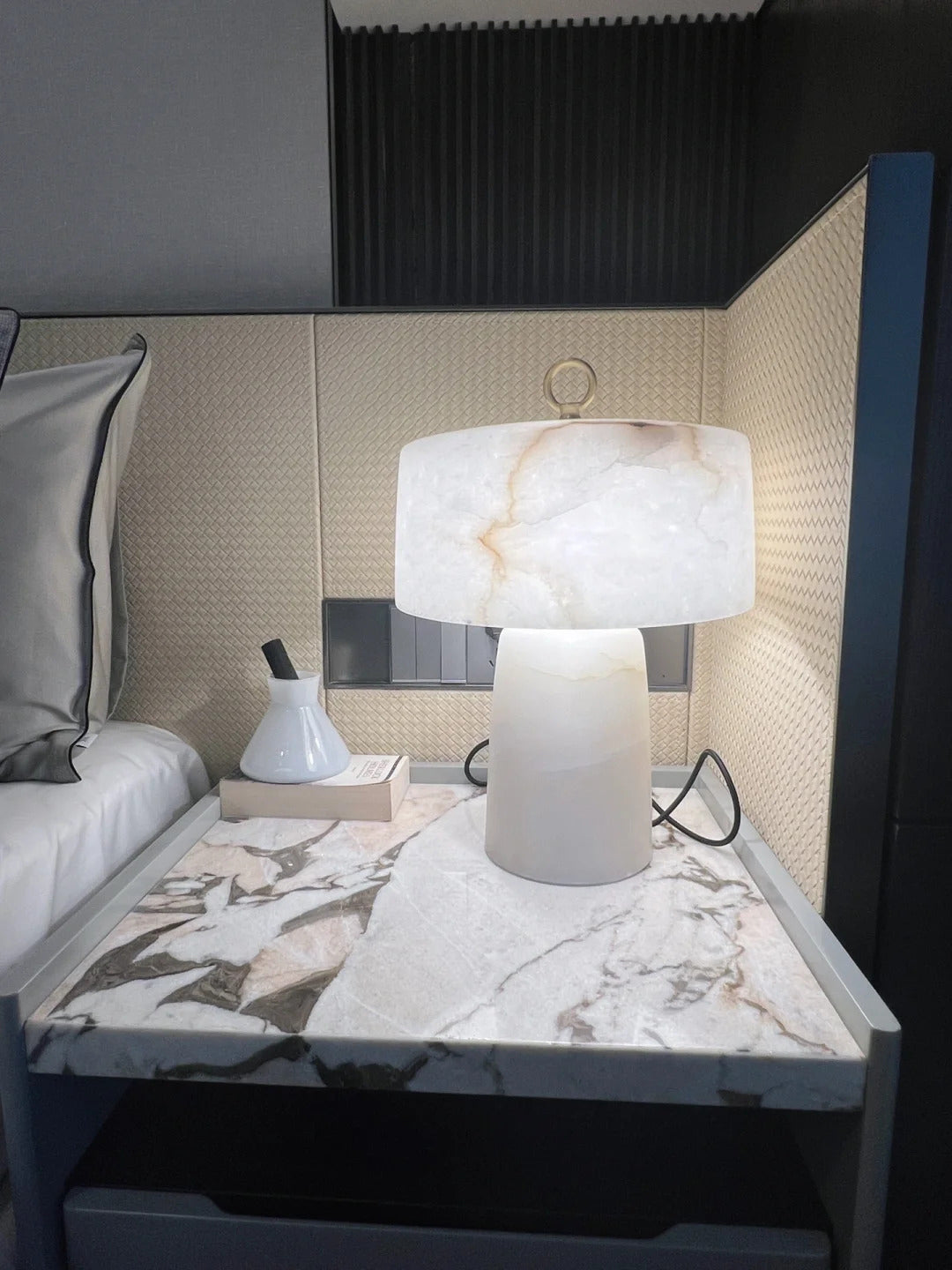 Warf Alabaster Table Lamp