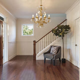White Rose Crystal Chandelier