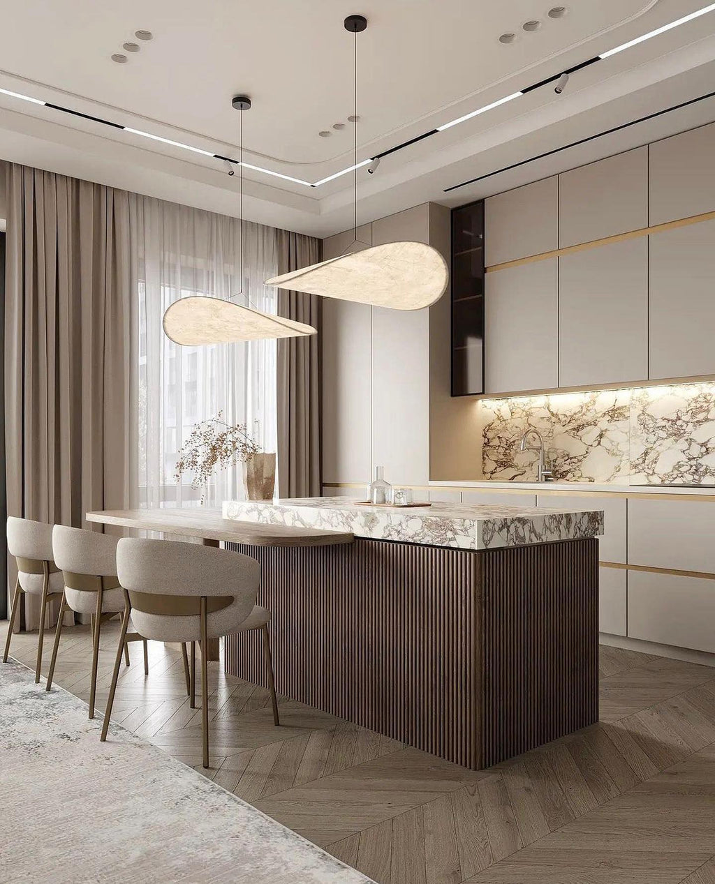 Latia Silk Pendant Lighting